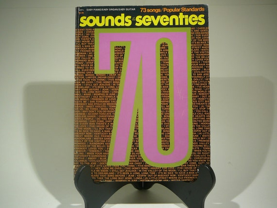 Sounds Seventies, 1970, Piano Music, vintage music book