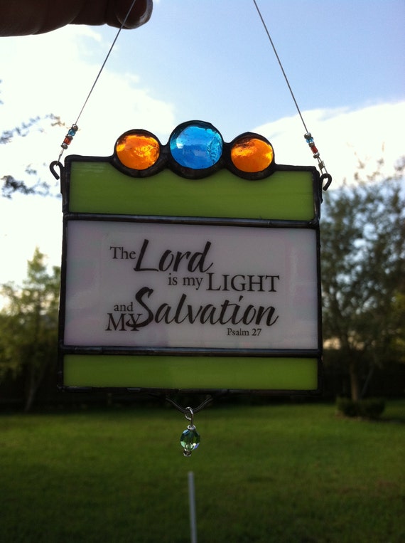 Stained Glass Suncatcher Quote by HappyArtGlass on Etsy