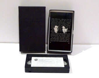 Lou Reed Vintage VHS tape John Cale Songs For Drella Press kit Andy Warhol Tribute Velvet Underground 1990s Sire Interviews