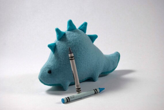 blue stuffed dinosaur