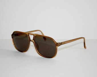 Vintage Sunglasses True 1980's Vintage TERRI BROGAN mod 8673 Aviator Double Bridge Optyl NOS