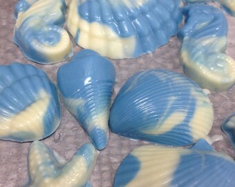 Marbled Chocolate Sea Shells Half Pound Decoration Package