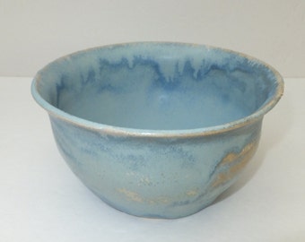 Blue Crystalline Ceramic Bowl