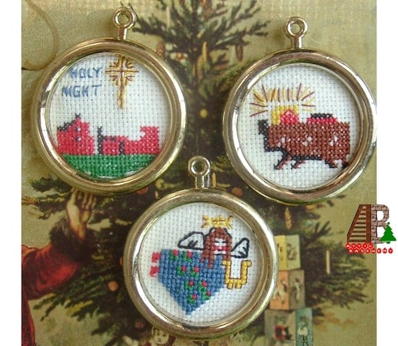 items similar to cross stitch christmas tree ornaments items similar to cross stitch christmas tree ornaments