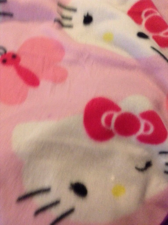 Hello kitty blanket by TiedUpBlankets on Etsy