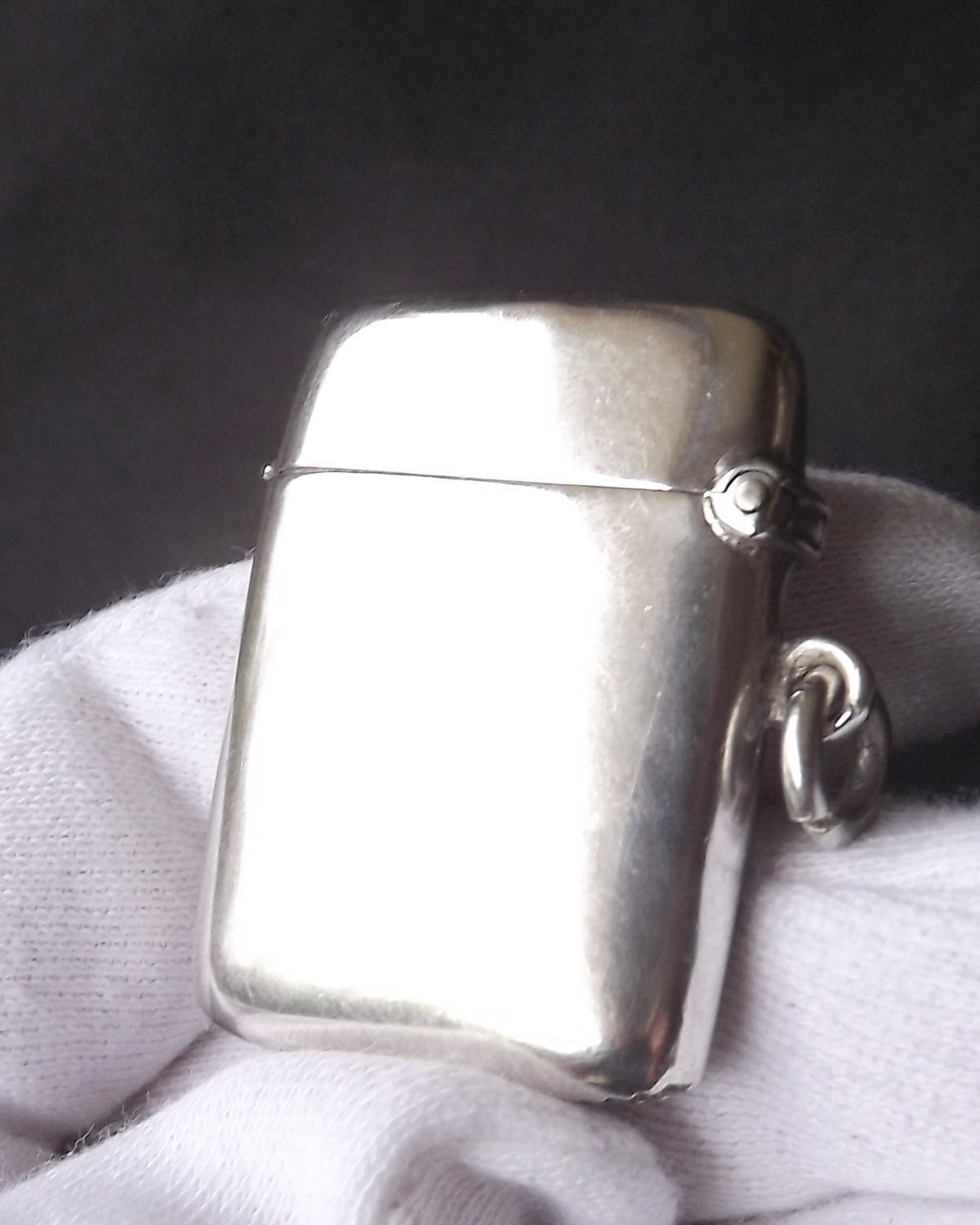 Antique Sterling Silver Match Safe Vesta 1903 by Smith