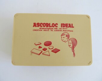 Ascobloc Ideal, Made in France, Toys, Puzzles, Geometric Puzzles, Childrens Toys, Childrens Puzzles