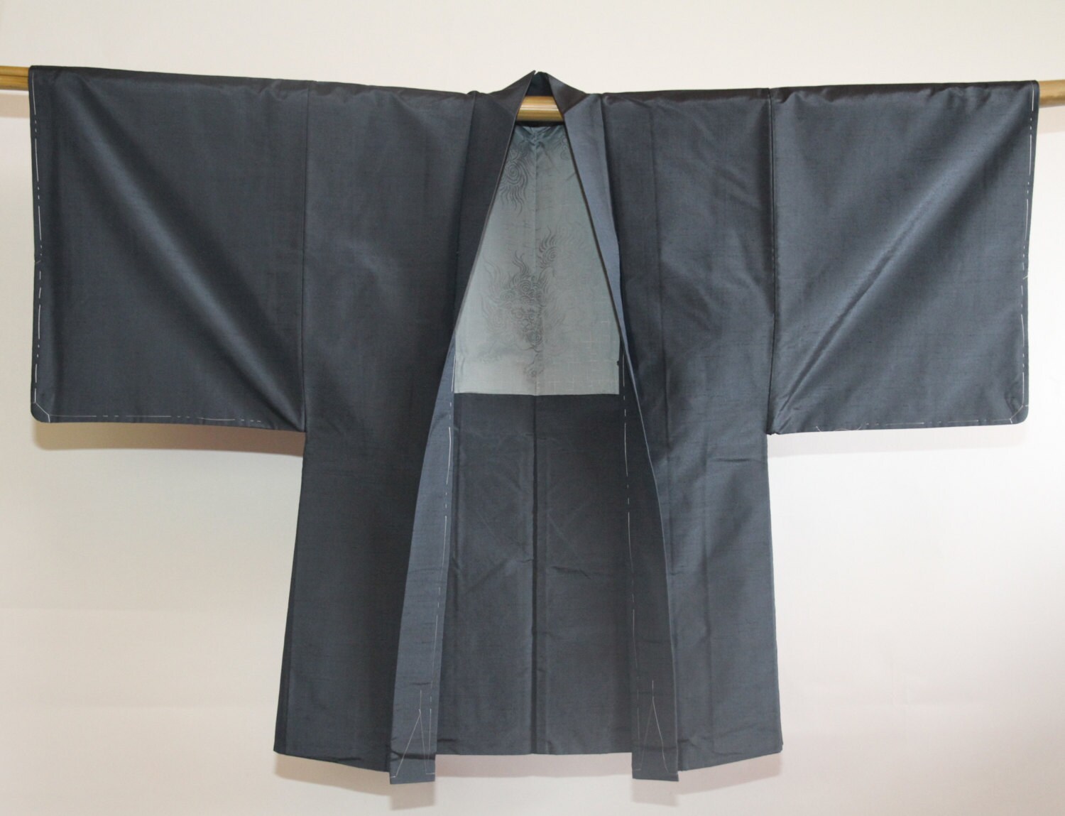 Men's Navy Blue Authentic Japanese Vintage Kimono Jacket