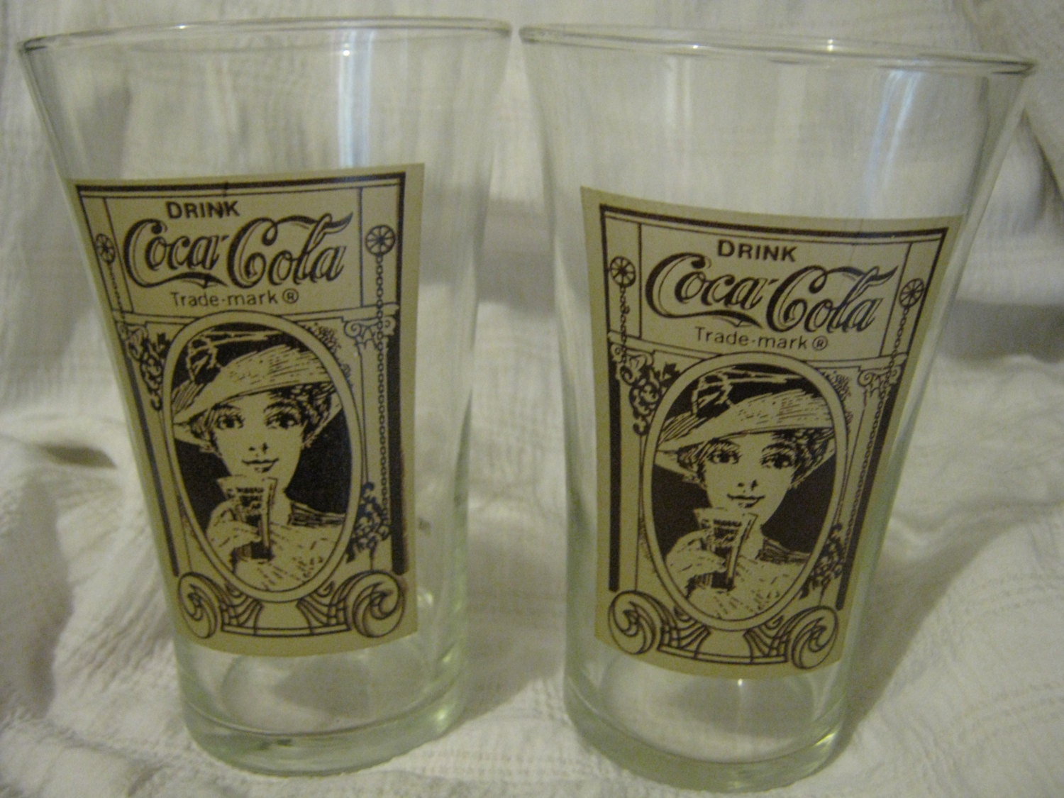 Coca Cola Glass Vintage CocaCola Flair Glasses