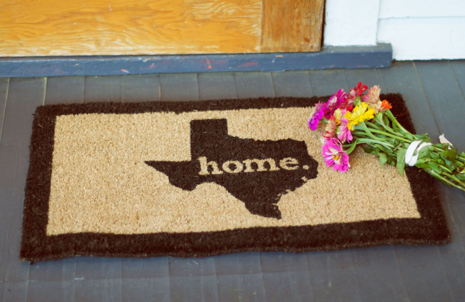 Texas home. Coir Door Mat