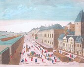 Basset Les Anciennes Gabelles Cesar Vienne Paris Antique 1700's Optical Print