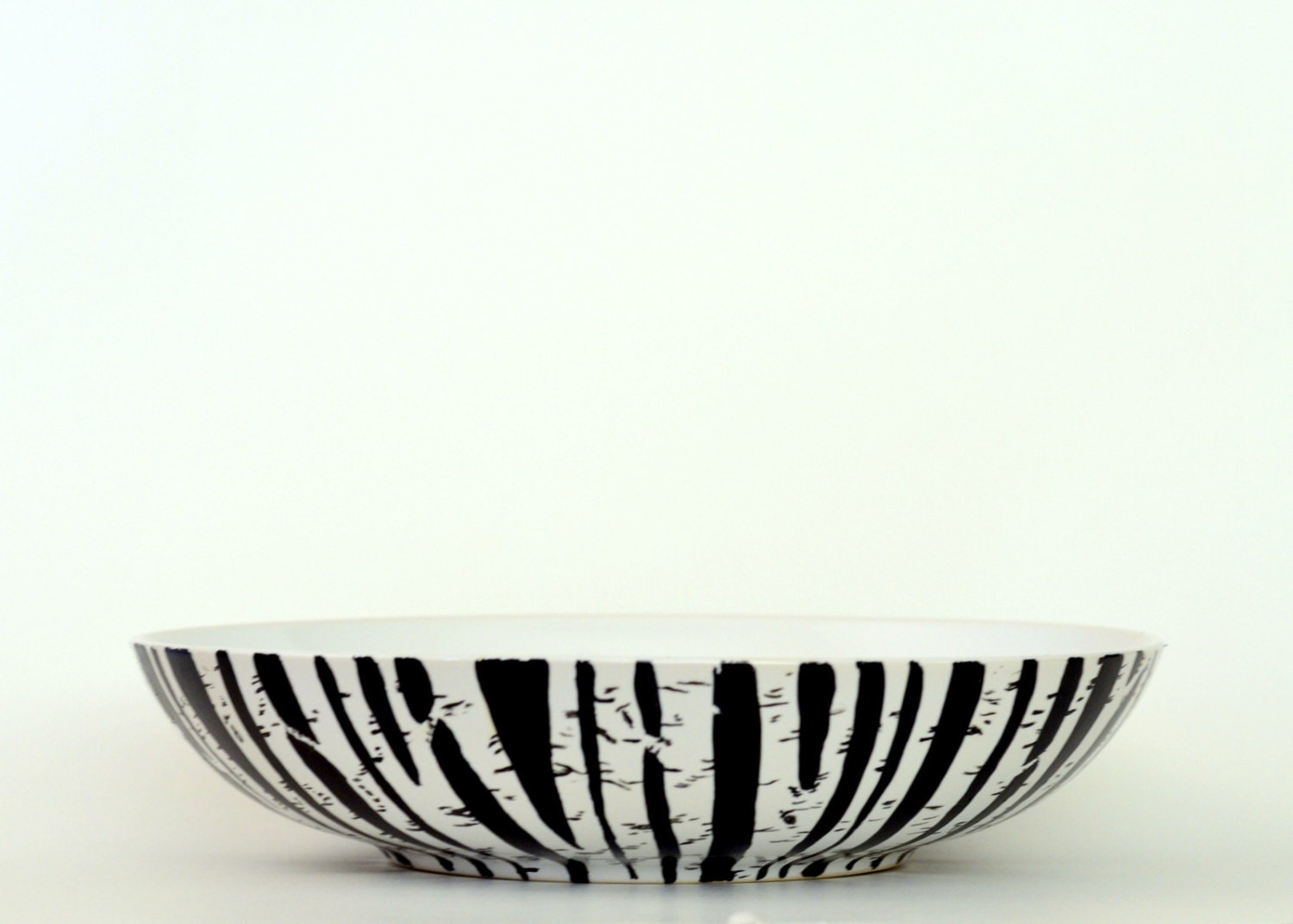 Serving Bowl Black and White Serving Bowl by EverydaySummit