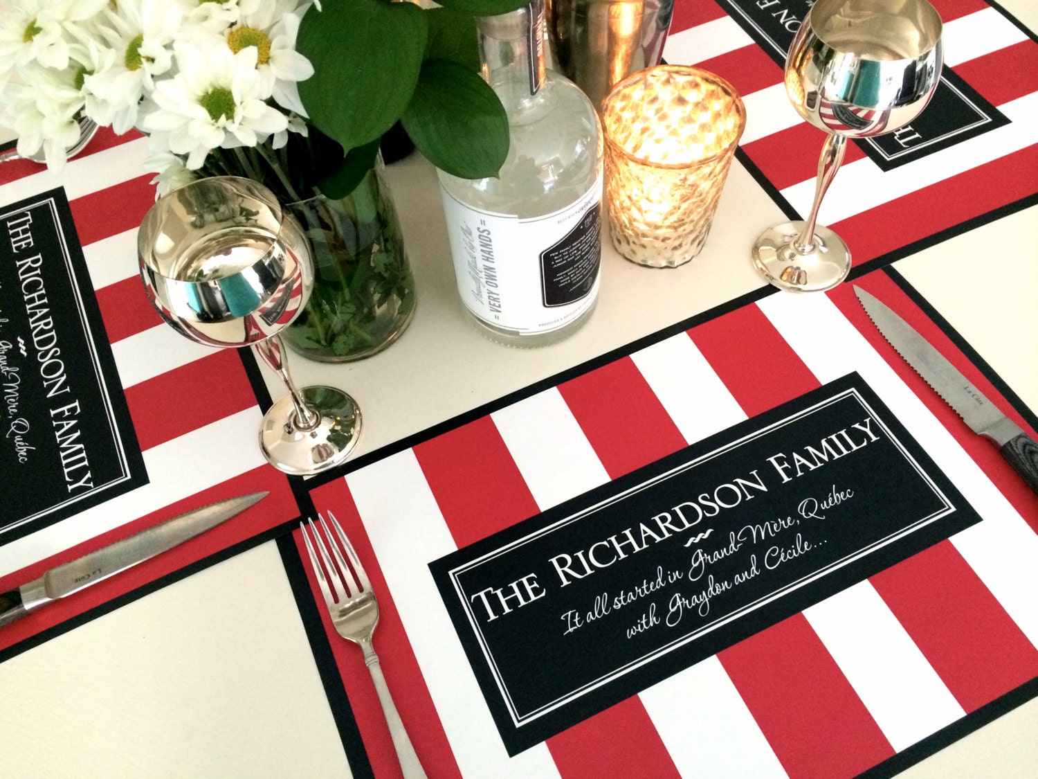 Family Reunion Custom Paper Placemat set,placemat set,paper placemat