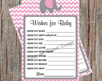 SALE Baby Boy Baby Owl Shower Game Wishes for Baby Advice