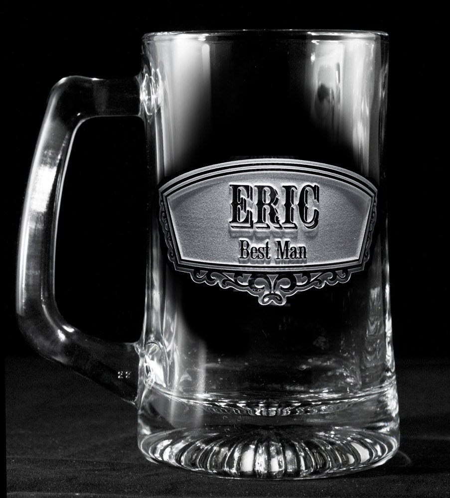 Engraved Best Man Beer Mug Groomsmen Gifts