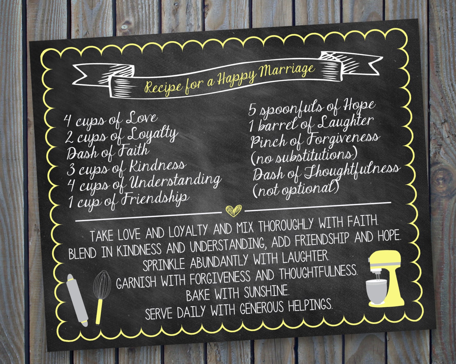 This is an image of Comprehensive Recipe for a Happy Marriage Printable This is a picture of Comprehensive Recipe for a Happy Marriage Printable