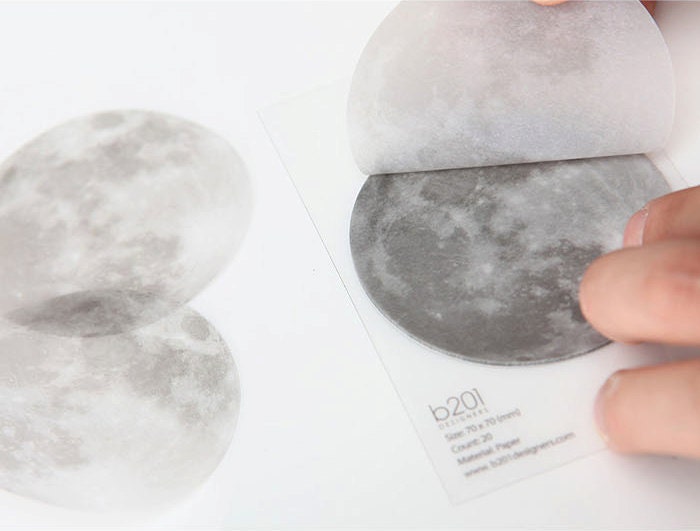 The Moon Tracing Paper Sticky Note Adhesive Paper Postit