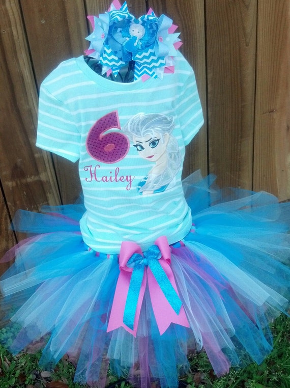 frozen queen elsa birthday tutu outfit.