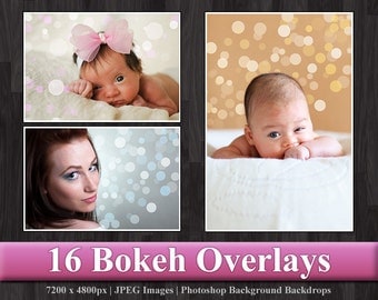 Bokeh Overlay - Photoshop Digital Background Backdrop Texture