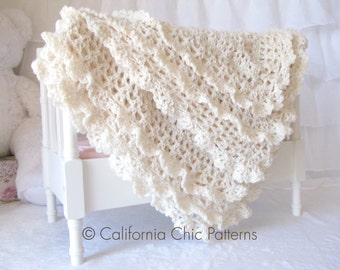 Crochet PATTERN 89 - Victorian Series - Crochet Baby Blanket PATTERN 89 - Instant Download PDF