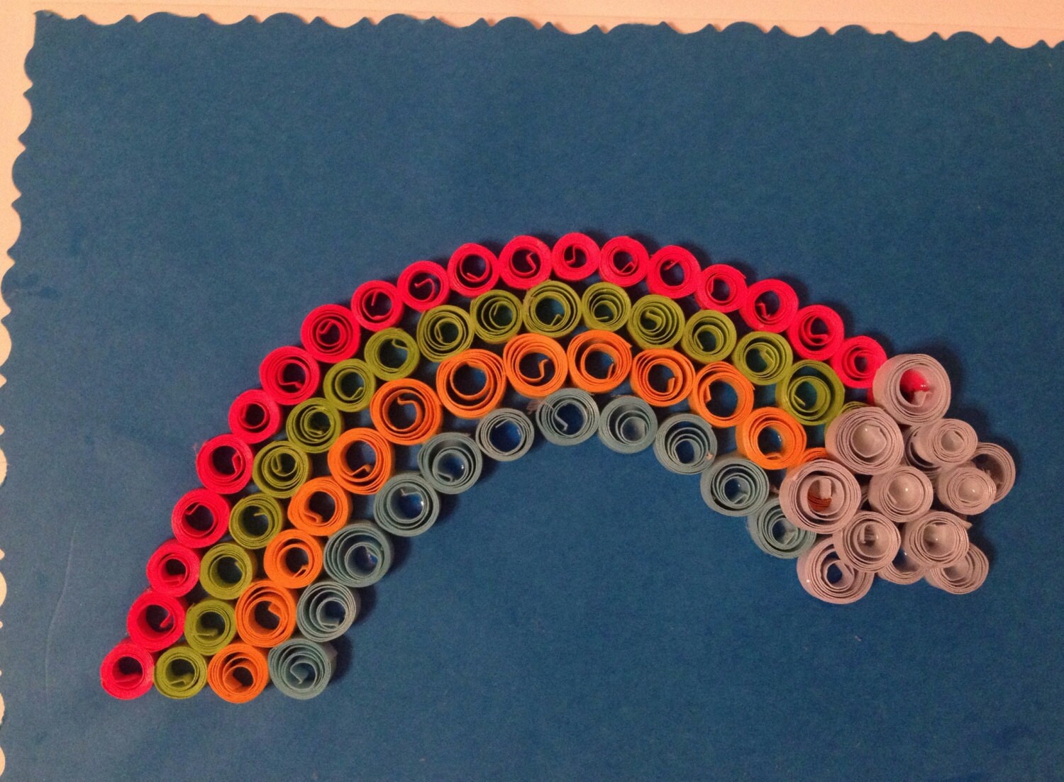 Handmade card rainbow quilling paper quilling birthday