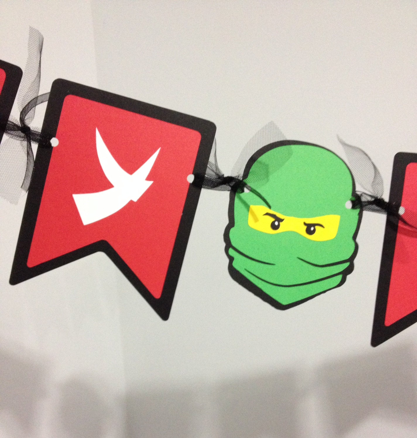 Ninjago Inspired Happy Birthday Banner Party Decorations