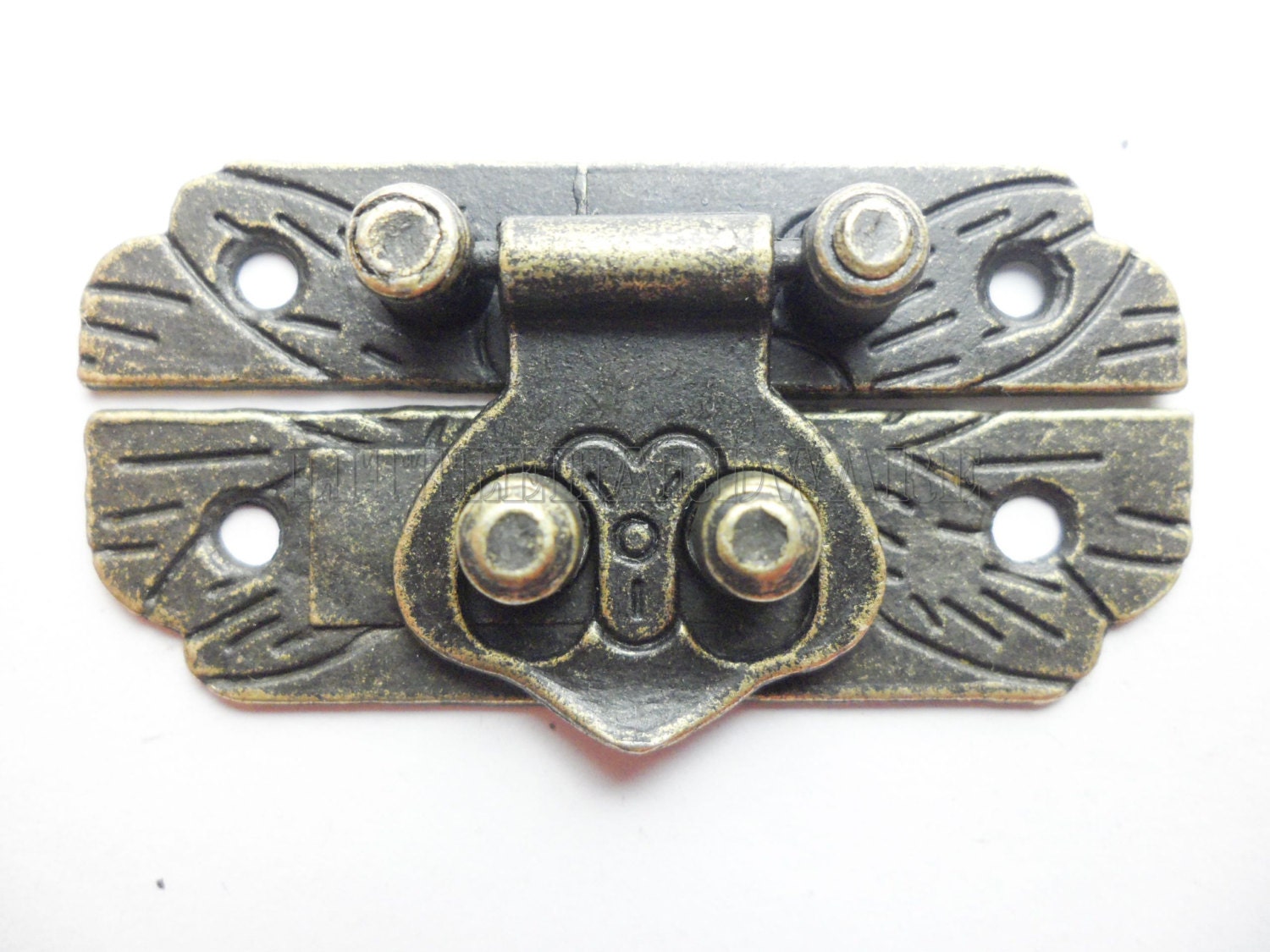 25mmx48mm antique brass lock latch small box hardware jewelry