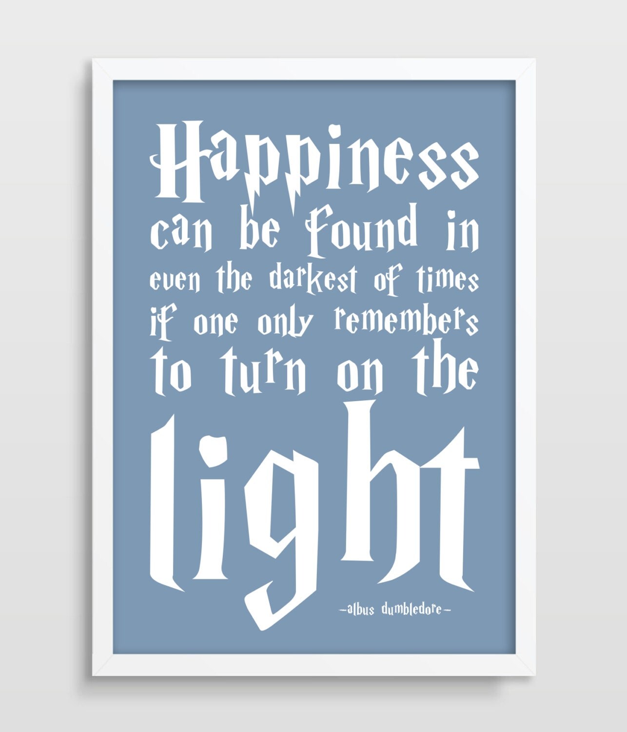 harry potter poster albus dumbledore quote happiness can