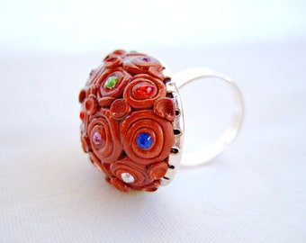 Popular items for fimo ring on Etsy
