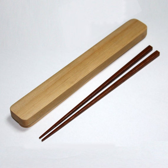 Lacquered Wooden Chopsticks and Wooden Chopsticks by JAPANTIQUE