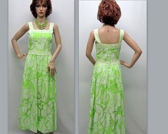 Vintage 70s Boho Dress, 70s Peasant Dress, 70s Summer Dress,