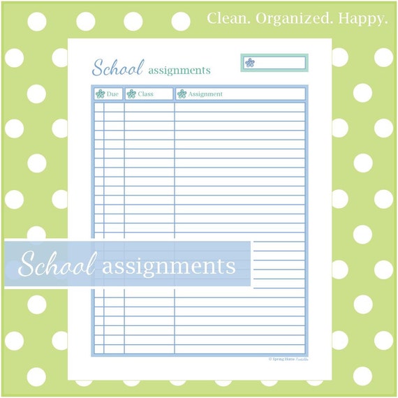 search school assignments