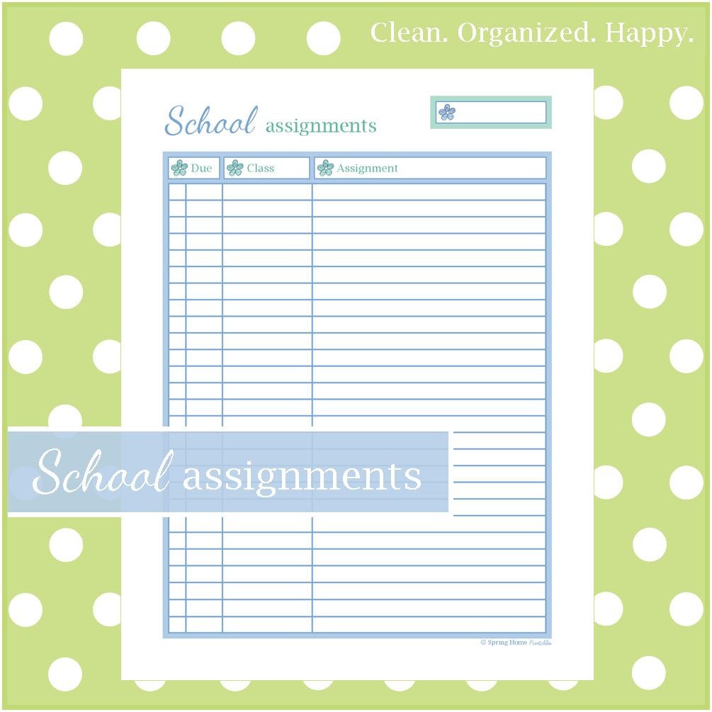 what are assignments in school