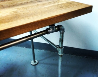 Frame / Legs Only Steel Pipe Standing Desk Frame by SoilandOak