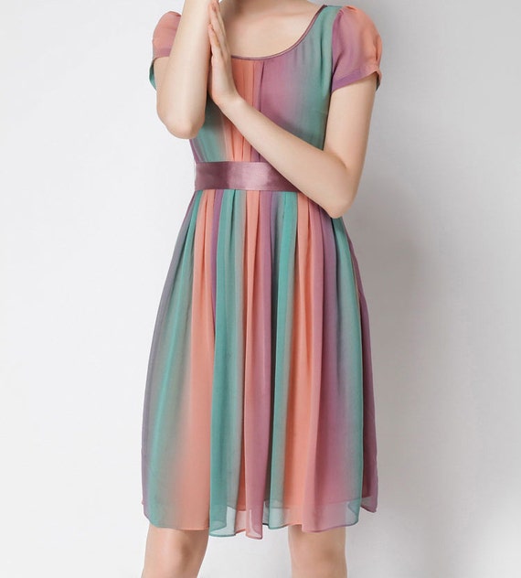 Items similar to dress/Silk dress/ knee length Dress/summer dress