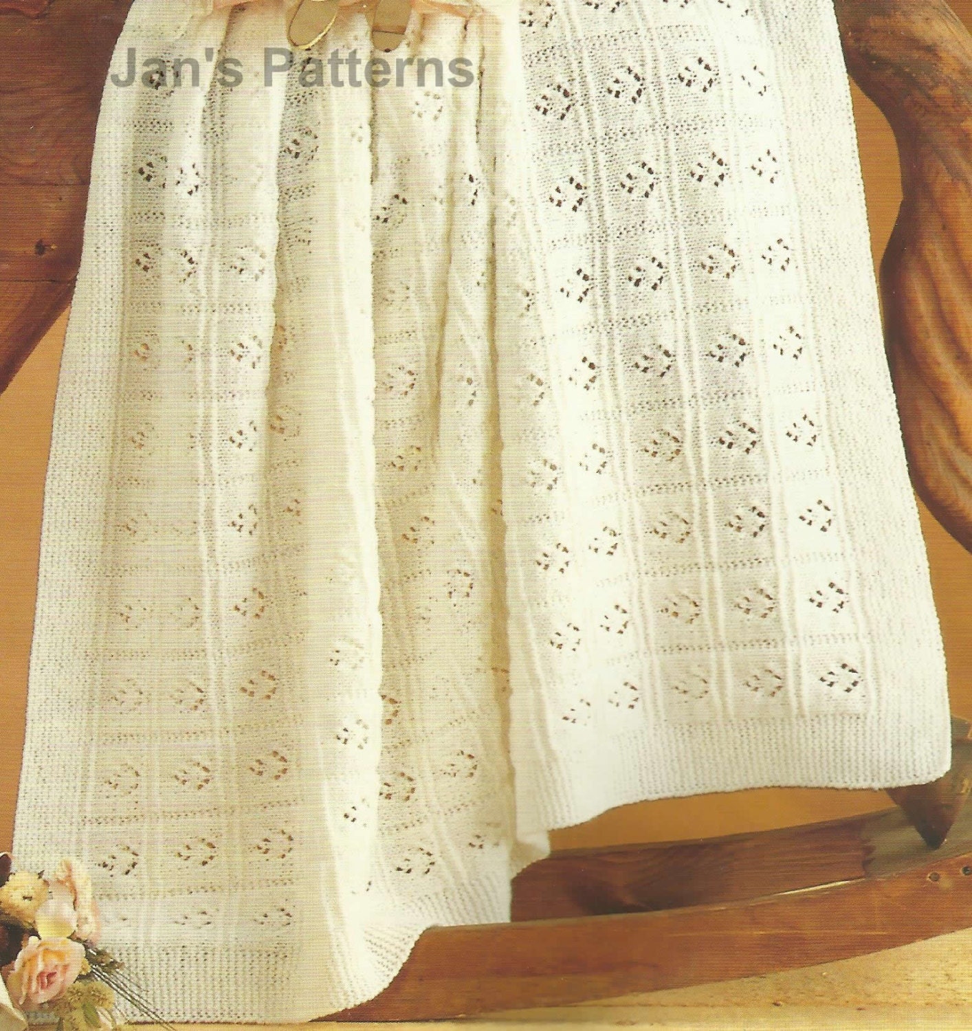 Babies Easy Knit shawl knitting pattern by knittingpatterns4you