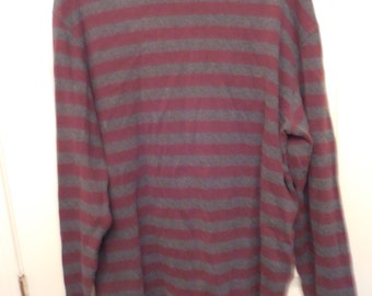 90s Grunge Striped Kurt Cobain Sweater