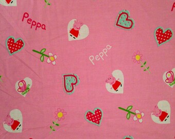 Popular items for peppa pig fabric on Etsy