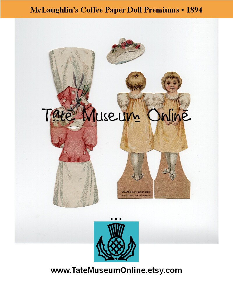 Paper Doll _ Antique McLaughlin Advertising Paper Dolls