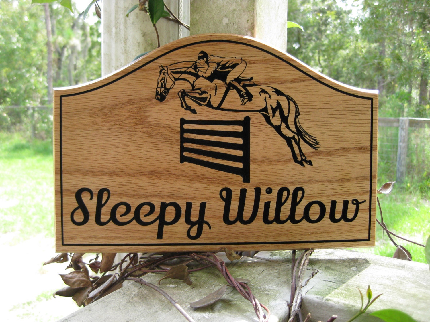 Custom Horse Sign Outdoor Farm Signs Outdoor Name Sign Outdoor