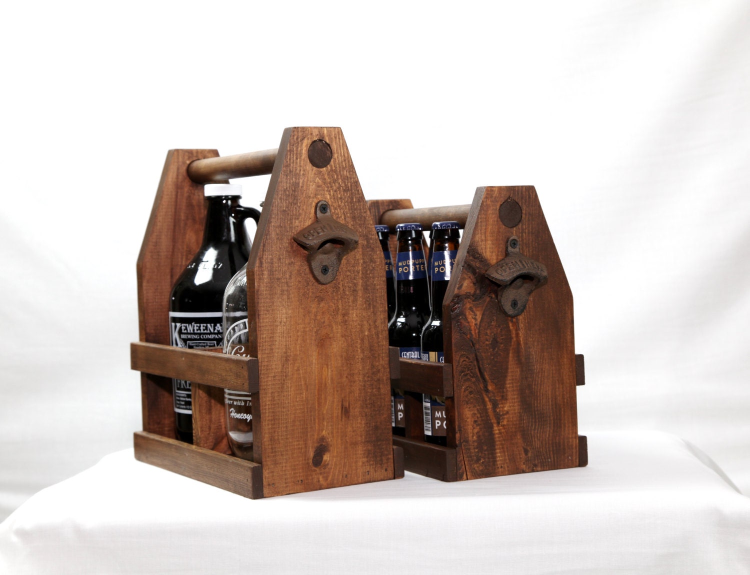 Ready to Ship Craft Beer Growler Carrier by ReImagineUpCycling