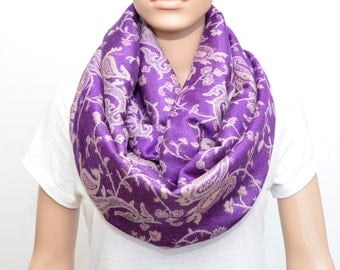 Purple Scarf - Purple Infinity Scarf - Orchid scarf- Violet Scarf - Lilac Scarf - Orchid Infinity Scarf - Lilac Infinity Scarf