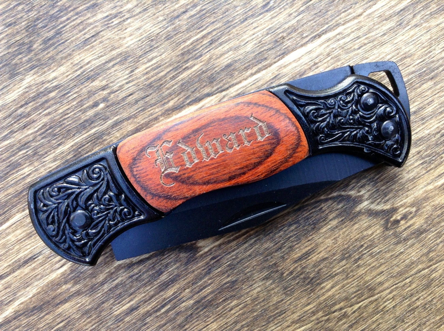 Engraved Pocket Knife Personalized Custom by PaulyTurnerDesigns