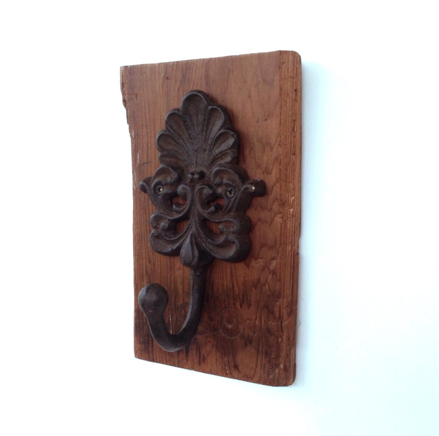 Rustic decor coat hook reclaimed wood by YouMatterDesigns