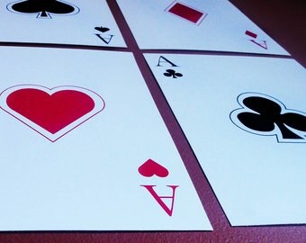 Popular items for aces playing cards on Etsy