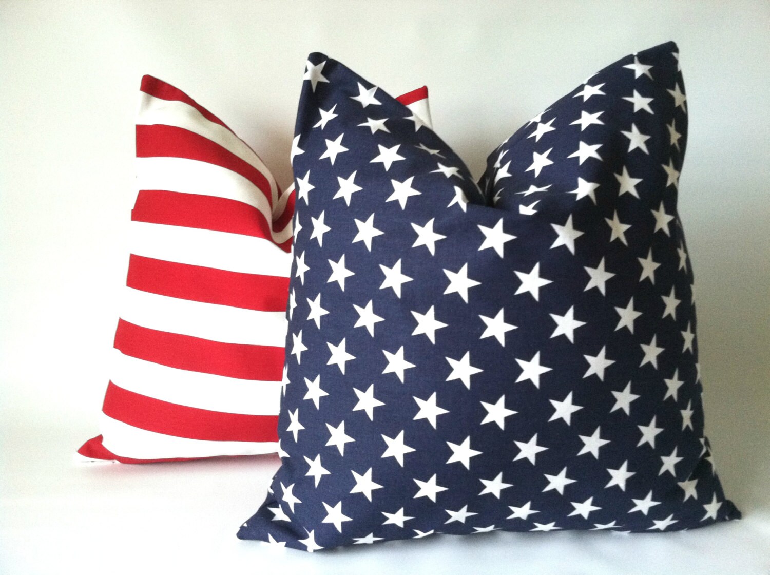 Stars & Stripes Pillow Covers 18 x 18 Set of by ...