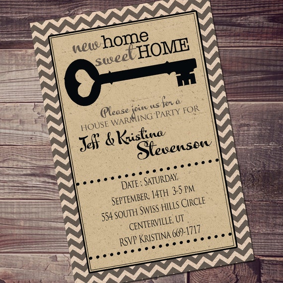 New House Party Invitations 2
