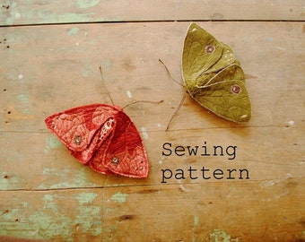 Sewing pattern / moth or butterfly PDF sewing tutorial by Willowynn