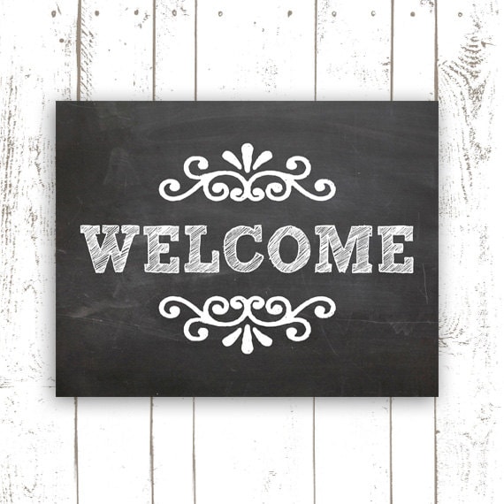 items-similar-to-chalkboard-art-print-11x14-inch-printable-welcome