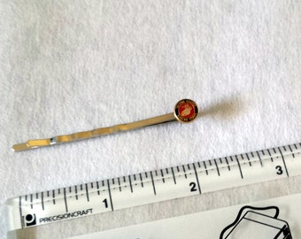Bobby Pin with Marine Corps Charm -A Great Bookmark too